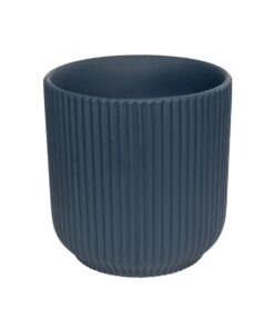 GloboStar® Artificial Garden ULUWATU 20520 Διακοσμητική Κεραμική Γλάστρα Μπλέ Π17 x M17 x Υ17