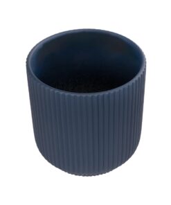 GloboStar® Artificial Garden ULUWATU 20520 Διακοσμητική Κεραμική Γλάστρα Μπλέ Π17 x M17 x Υ17