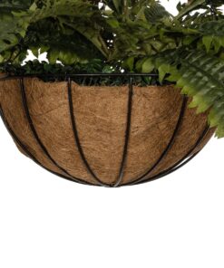 GloboStar® Artificial Garden FERN HANGING PLANT 20622 Τεχνητό Κρεμαστό Διακοσμητικό Φυτό Φτέρης Π90 x Μ90 x Y70cm