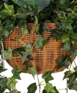 GloboStar® Artificial Garden VARIOUS HANGING PLANT 20623 Τεχνητό Κρεμαστό Διακοσμητικό Φυτό Φτέρης Π60 x Μ60 x Y70cm
