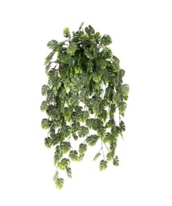 GloboStar® Artificial Garden MONSTERA HANGING PLANT 20633 Τεχνητό Κρεμαστό Διακοσμητικό Φυτό Φτέρης Π40 x Μ40 x Y88cm