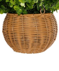 GloboStar® Artificial Garden EUCALYPTUS HANGING PLANT 20640 Τεχνητό Κρεμαστό Διακοσμητικό Φυτό Φτέρης Π45 x Μ45 x Y30cm