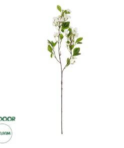GloboStar® Artificial Garden WHITE JASMINE BRANCH 21145 Τεχνητό Διακοσμητικό Κλαδί Λευκό Γιασεμί Y80cm