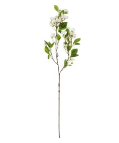 GloboStar® Artificial Garden WHITE JASMINE BRANCH 21145 Τεχνητό Διακοσμητικό Κλαδί Λευκό Γιασεμί Y80cm