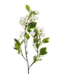 GloboStar® Artificial Garden WHITE JASMINE BRANCH 21145 Τεχνητό Διακοσμητικό Κλαδί Λευκό Γιασεμί Y80cm