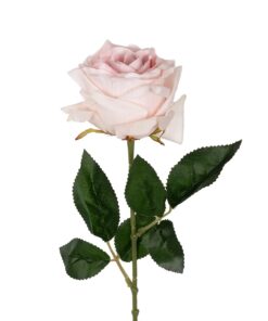 GloboStar® Artificial Garden PINK ROSE BRANCH 21148 Τεχνητό Διακοσμητικό Κλαδί Τριαντάφυλλα Ροζ Y63cm