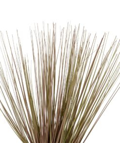 GloboStar® Artificial Garden BEIGE GRASS BOUQUET 21157 Τεχνητό Διακοσμητικό Μπουκέτο Grass Γκρι Y45cm