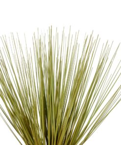 GloboStar® Artificial Garden YELLOW GREEN GRASS BOUQUET 21158 Τεχνητό Διακοσμητικό Μπουκέτο Grass Κίτρινο Πράσινο Y45cm