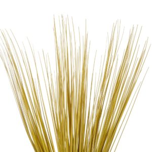 GloboStar® Artificial Garden YELLOW GRASS BOUQUET 21159 Τεχνητό Διακοσμητικό Μπουκέτο Grass Κίτρινο Y70cm