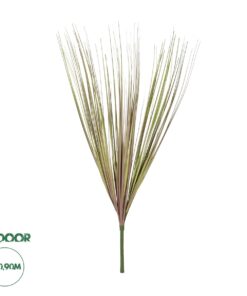 GloboStar® Artificial Garden BEIGE GRASS BOUQUET 21163 Τεχνητό Διακοσμητικό Μπουκέτο Grass Μπεζ Y90cm