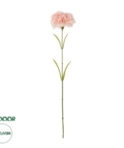 GloboStar® Artificial Garden PALE PING CARNATION BRANCH 21208 Τεχνητό Διακοσμητικό Κλαδί Γαρίφαλο Απαλό Ρόζ Y60cm