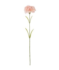 GloboStar® Artificial Garden PALE PING CARNATION BRANCH 21208 Τεχνητό Διακοσμητικό Κλαδί Γαρίφαλο Απαλό Ρόζ Y60cm