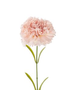 GloboStar® Artificial Garden PALE PING CARNATION BRANCH 21208 Τεχνητό Διακοσμητικό Κλαδί Γαρίφαλο Απαλό Ρόζ Y60cm