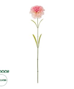 GloboStar® Artificial Garden PING CARNATION BRANCH 21209 Τεχνητό Διακοσμητικό Κλαδί Γαρίφαλο Ρόζ Y60cm