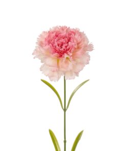 GloboStar® Artificial Garden PING CARNATION BRANCH 21209 Τεχνητό Διακοσμητικό Κλαδί Γαρίφαλο Ρόζ Y60cm