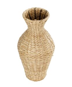 GloboStar® Artificial Garden HAVANA 21223 Διακοσμητικό Πλεκτό Καλάθι Κασπώ Γλάστρα Μπεζ Π22 x M22 x Υ42cm