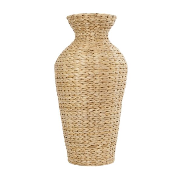 GloboStar® Artificial Garden HAVANA 21229 Διακοσμητικό Πλεκτό Καλάθι – Κασπώ Γλάστρα – Flower Pot Μπεζ Π29 x M29 x Υ57cm