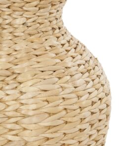 GloboStar® Artificial Garden HAVANA 21229 Διακοσμητικό Πλεκτό Καλάθι – Κασπώ Γλάστρα – Flower Pot Μπεζ Π29 x M29 x Υ57cm