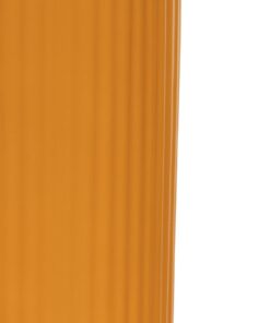 GloboStar® Artificial Garden CANGUU 21255 Διακοσμητικό Κεραμικό Βάζo Πορτοκαλί Π11 x Μ11 x Υ26 cm