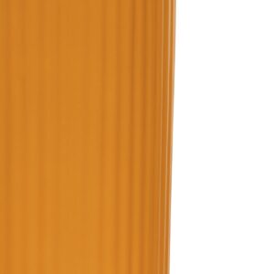 GloboStar® Artificial Garden CANGUU 21255 Διακοσμητικό Κεραμικό Βάζo Πορτοκαλί Π11 x Μ11 x Υ26 cm