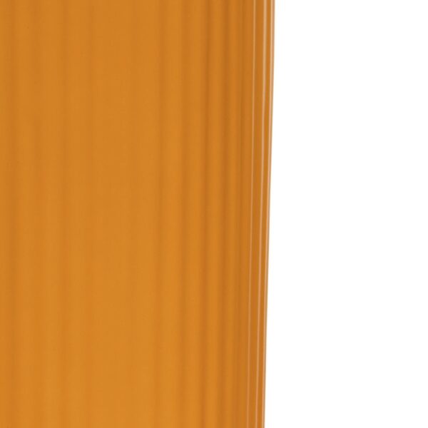GloboStar® Artificial Garden CANGUU 21255 Διακοσμητικό Κεραμικό Βάζo Πορτοκαλί Π11 x Μ11 x Υ26 cm