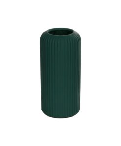 GloboStar® Artificial Garden KUTA 21256 Διακοσμητικό Κεραμικό Βάζo Πράσινο Π10 x Μ10 x Υ20 cm