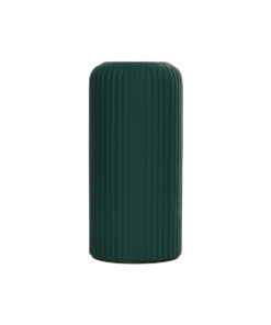 GloboStar® Artificial Garden KUTA 21256 Διακοσμητικό Κεραμικό Βάζo Πράσινο Π10 x Μ10 x Υ20 cm