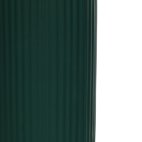 GloboStar® Artificial Garden KUTA 21256 Διακοσμητικό Κεραμικό Βάζo Πράσινο Π10 x Μ10 x Υ20 cm
