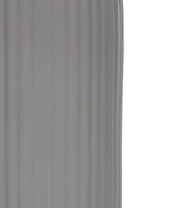 GloboStar® Artificial Garden LOVINA 21257 Διακοσμητικό Κεραμικό Βάζo Γκρι Π9 x Μ9 x Υ16 cm