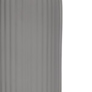GloboStar® Artificial Garden LOVINA 21257 Διακοσμητικό Κεραμικό Βάζo Γκρι Π9 x Μ9 x Υ16 cm