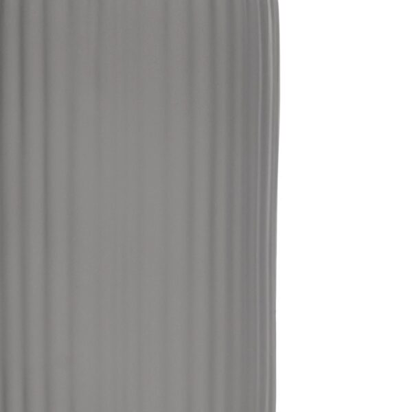 GloboStar® Artificial Garden LOVINA 21257 Διακοσμητικό Κεραμικό Βάζo Γκρι Π9 x Μ9 x Υ16 cm