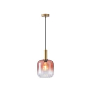 ΦΩΤΙΣΤΙΚΟ ΚΡΕΜΑΣΤΟ ΑΝΑΓΛΥΦΟ ΓΥΑΛΙ 1XΕ27 15W 200X210mmX160cm  ΜΕΛΙ ARTE ILLUMINA OMBRE
