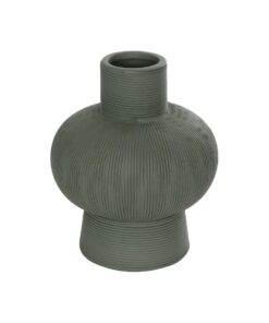 GloboStar® Artificial Garden MALACHITE 21264 Διακοσμητικό Κεραμικό Βάζo Πράσινο Π13 x Μ13 x Υ16cm