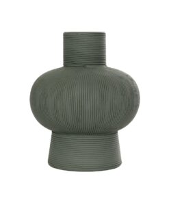 GloboStar® Artificial Garden MALACHITE 21264 Διακοσμητικό Κεραμικό Βάζo Πράσινο Π13 x Μ13 x Υ16cm