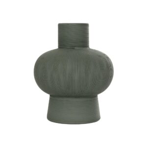 GloboStar® Artificial Garden MALACHITE 21264 Διακοσμητικό Κεραμικό Βάζo Πράσινο Π13 x Μ13 x Υ16cm