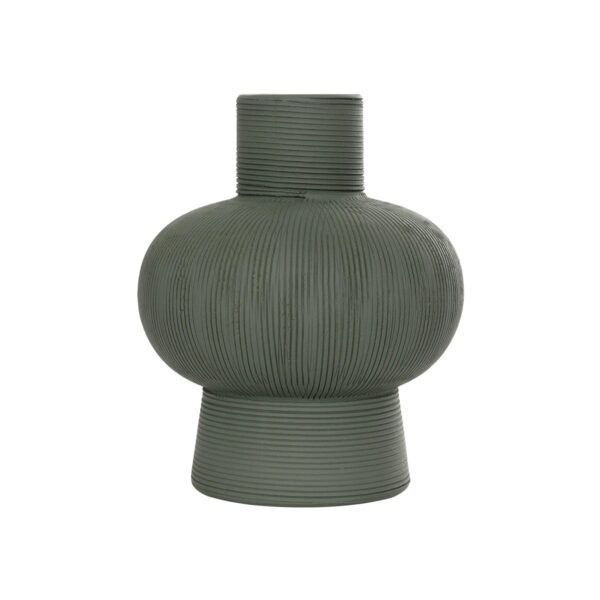 GloboStar® Artificial Garden MALACHITE 21264 Διακοσμητικό Κεραμικό Βάζo Πράσινο Π13 x Μ13 x Υ16cm