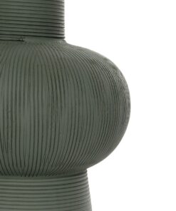 GloboStar® Artificial Garden MALACHITE 21264 Διακοσμητικό Κεραμικό Βάζo Πράσινο Π13 x Μ13 x Υ16cm