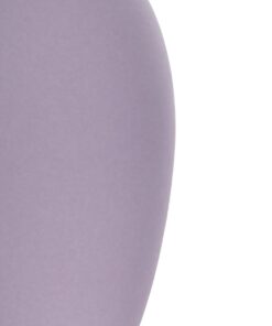 GloboStar® Artificial Garden AMETHYST 21267 Διακοσμητικό Κεραμικό Βάζo Μωβ Π8 x Μ8 x Υ14cm