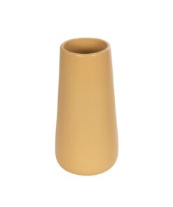 GloboStar® Artificial Garden LEGIAN 21268 Διακοσμητικό Κεραμικό Βάζo Πορτοκαλι Π10 x Μ10 x Υ20cm