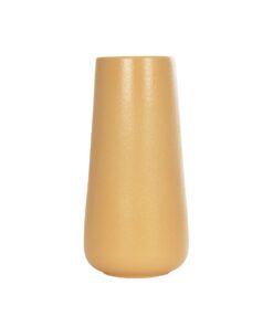 GloboStar® Artificial Garden LEGIAN 21268 Διακοσμητικό Κεραμικό Βάζo Πορτοκαλι Π10 x Μ10 x Υ20cm