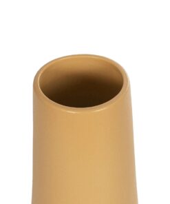 GloboStar® Artificial Garden LEGIAN 21268 Διακοσμητικό Κεραμικό Βάζo Πορτοκαλι Π10 x Μ10 x Υ20cm