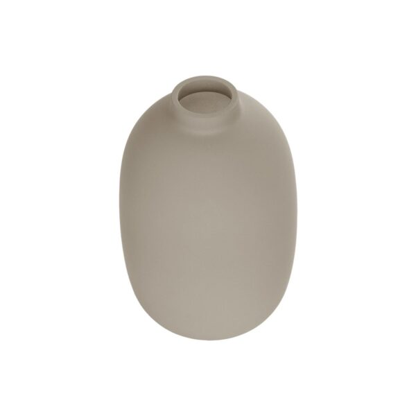 GloboStar® Artificial Garden PHUKET 21276 Διακοσμητικό Κεραμικό Βάζo Καφέ Π10 x Μ10 x Υ15cm