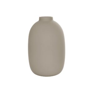 GloboStar® Artificial Garden PHUKET 21276 Διακοσμητικό Κεραμικό Βάζo Καφέ Π10 x Μ10 x Υ15cm