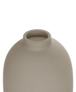 GloboStar® Artificial Garden PHUKET 21276 Διακοσμητικό Κεραμικό Βάζo Καφέ Π10 x Μ10 x Υ15cm