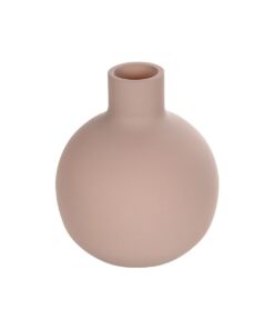 GloboStar® Artificial Garden OAHU 21277 Διακοσμητικό Κεραμικό Βάζo Ροζ Π10 x Μ10 x Υ12cm