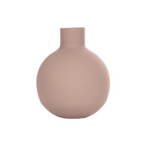 GloboStar® Artificial Garden OAHU 21277 Διακοσμητικό Κεραμικό Βάζo Ροζ Π10 x Μ10 x Υ12cm