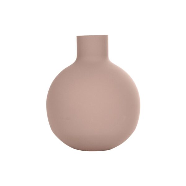 GloboStar® Artificial Garden OAHU 21277 Διακοσμητικό Κεραμικό Βάζo Ροζ Π10 x Μ10 x Υ12cm