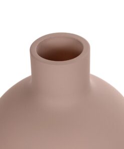 GloboStar® Artificial Garden OAHU 21277 Διακοσμητικό Κεραμικό Βάζo Ροζ Π10 x Μ10 x Υ12cm