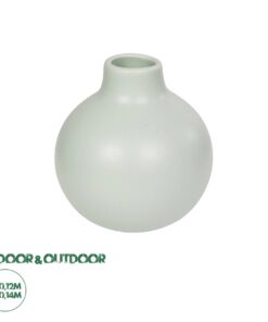 GloboStar® Artificial Garden EMERALD 21279 Διακοσμητικό Κεραμικό Βάζo Τιρκουάζ Π12 x Μ12 x Υ14cm