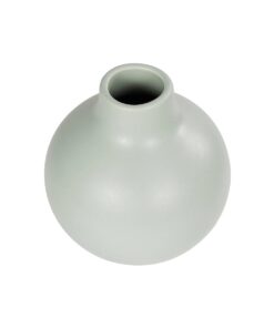 GloboStar® Artificial Garden EMERALD 21279 Διακοσμητικό Κεραμικό Βάζo Τιρκουάζ Π12 x Μ12 x Υ14cm